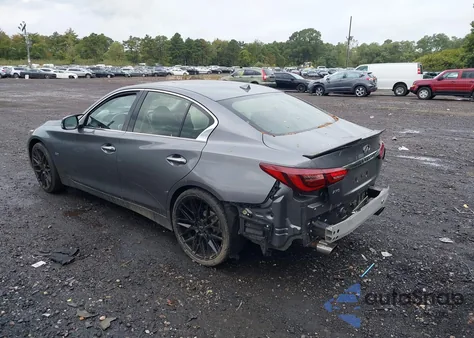 2019 Infiniti Q50 3.0T Luxe z USA, uszkodzony, nr VIN JN1EV7ARXKM552133